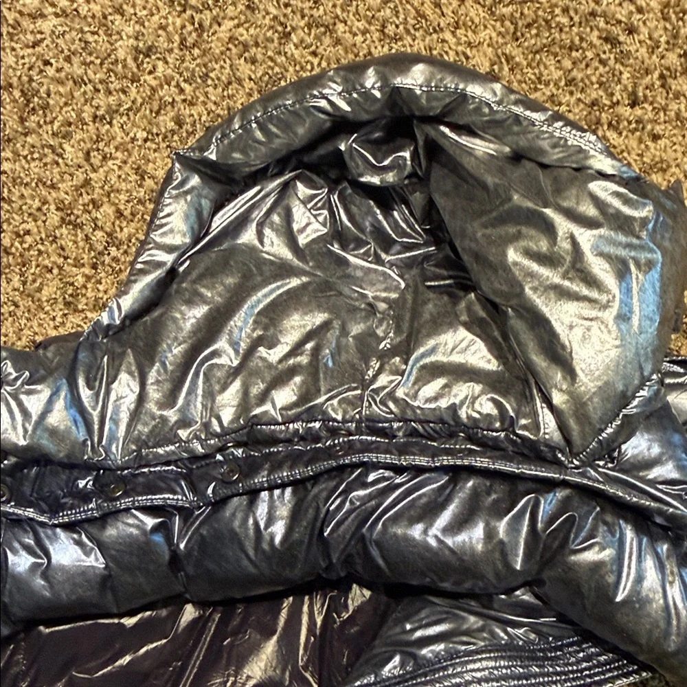 Metallic Kids Puffer Jacket